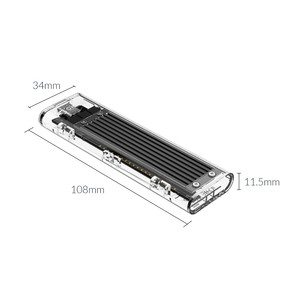 ORICO aracı ücretsiz USB3.1 tip C 10Gbps m2 sata protokolü ngff Ssd harici sabit disk kutusu BM anahtar ngff M.2 ssd shell - Product Image 5