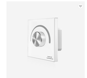 Skydance T18-2 1-10V Rotary Glass Panel Dimmer AC <strong>Relay</strong> 1 Channel <strong>Output</strong>/<strong>Wireless</strong> Rotate Knob Remote <strong>Controller</strong> - Product Image 1