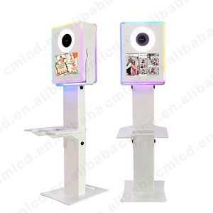 Photobooth yüzey Pro 4/5/6/7/7 +/8/9/X 12.3 inç veya 12.9 inç iPad selfie fotoğraf kabini LED flaş halka ışık DSLR kamera yazıcı - Product Image 1