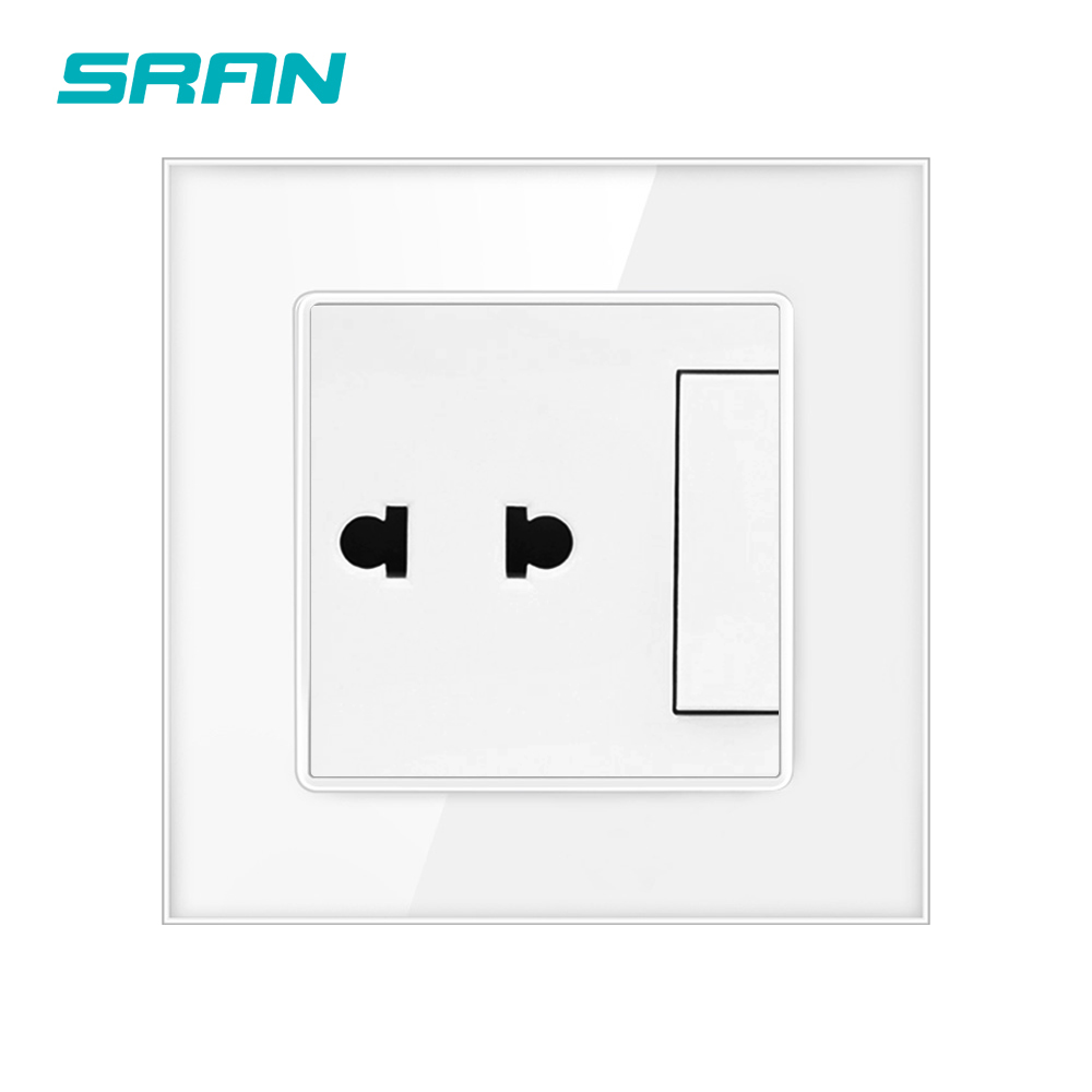 1 gang + 2 pin universal socket