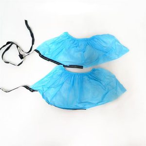 ESD bảo vệ chống tĩnh giày bao gồm dẫn điện không dệt booties cho cleanrooms PE Chất liệu bộ phim kéo dài thổi đúc quần áo - Product Image 1