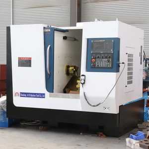 Máquina de torno TCK46A Centros de torneado de cama inclinada con mandril hidráulico Torno CNC multifuncional