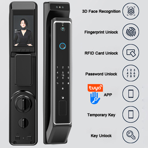 Sicherheits verriegelte drahtlose Metall türklingel <span class=keywords><strong>Intercom</strong></span> WiFi-Netzwerk Aluminium tür Finger abdruck Passcode Eingang für Home Lock Zugang