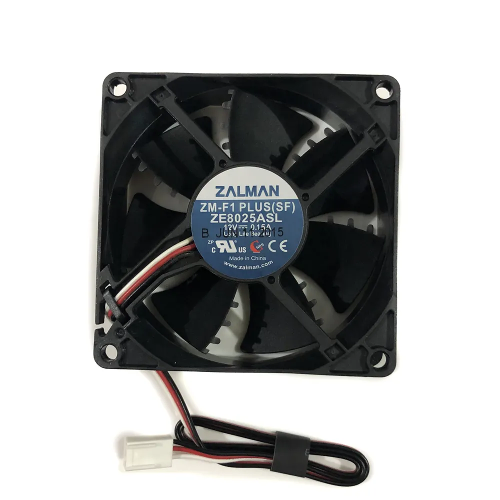 Processador cpu de computador, cooler ze8025asl 12v 0.15a 80mm * 80mm * 25mm rolamento de longa duração ventilador de refrigeração silencioso