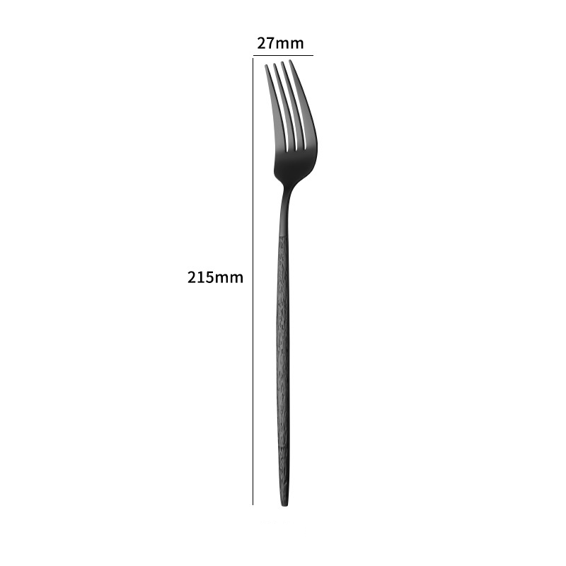 dinner fork -- black