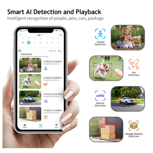 Vicohome-cámara de seguridad IP de 2MP, videocámara inteligente alimentada por batería para exteriores, inalámbrica, sensor PIR, detección humana, cctv - Product Image 6