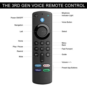 X902 uzaktan kumanda (ses fonksiyonu ile yangın Tvs sopa için Fit/4k/max/lite/küp, ve yangın Tvs Cu için - Product Image 4