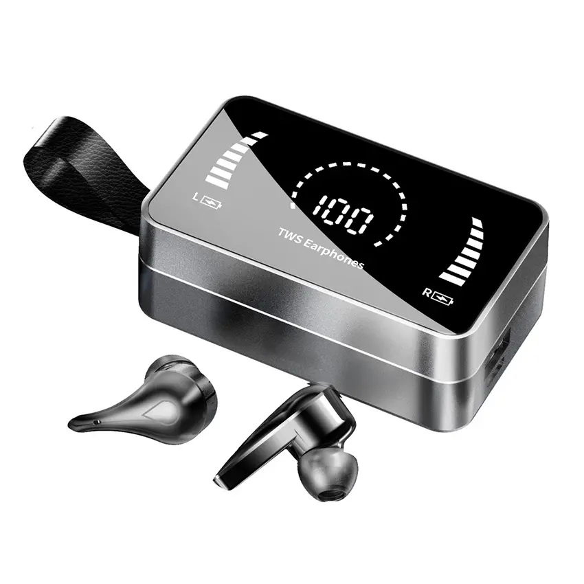 Groothandel H3 Ipx7 Waterdichte Mini Sport Headset 3500Mah Oplaaddoos Led Display Oordopjes Met Power Bank Oortelefoons