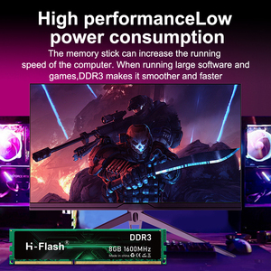 H-FLASH New <strong>DDR3</strong> <strong>Desktop</strong> RAM 4GB 8GB 1600mhz <strong>Memory</strong> Module with Radiator 1333mhz High Rate Performance <strong>Ddr3</strong> for Computer - Product Image 2