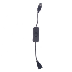 Cable USB negro con interruptor de encendido/apagado, Control de potencia para Arduino Raspberry Home, suministros de interruptor de oficina, accesorios, herramientas, gran oferta