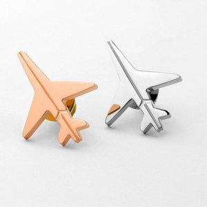 Huy Hiệu Máy Bay Giấy Tráng Men Cứng Tùy Chỉnh, Ghim Ve Áo Kim Loại Hình Máy Bay Trực Thăng 3D Lưu Niệm - Product Image 4