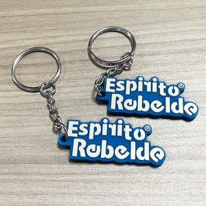 Custom Logo 2D/3D PVC <strong>Key</strong> Chain Designer Made Silicone Metal Ring Popular <strong>Cartoon</strong> Shape Soft Rubber Keychain - Product Image 4