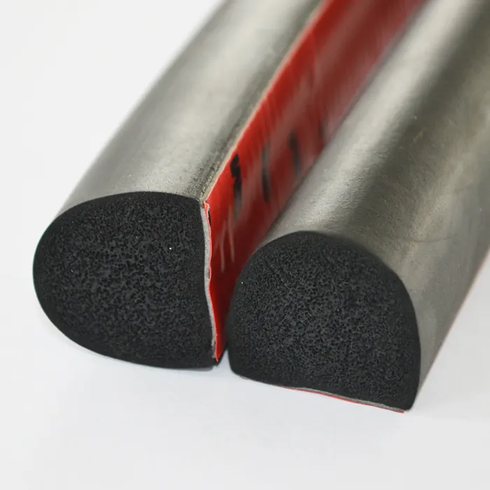 Extruded Rubber Products Black Foam EPDM Seal Strip Rubber Extrusion