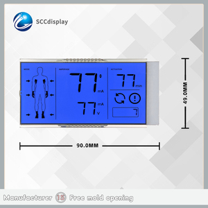 All'ingrosso SJXDGW015 HTN dispositivi medici 7 segmenti Display LCD moduli blu retroilluminazione 3.3V positivo monocromatico HTN Display LCD - Product Image 4