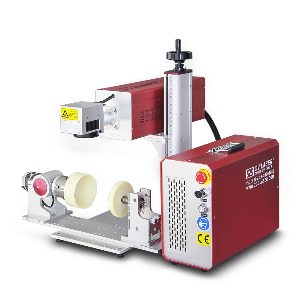Macchina per la marcatura Laser portatile Galvo 30W 50W CO2 per legno acrilico cartone Tumbler macchina per incisione Laser CO2