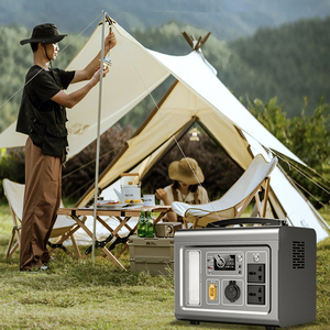 500瓦锂电池组便携式电站180000毫安时666Wh USB Type-C DC交流MPPT，用于便携式电源组
