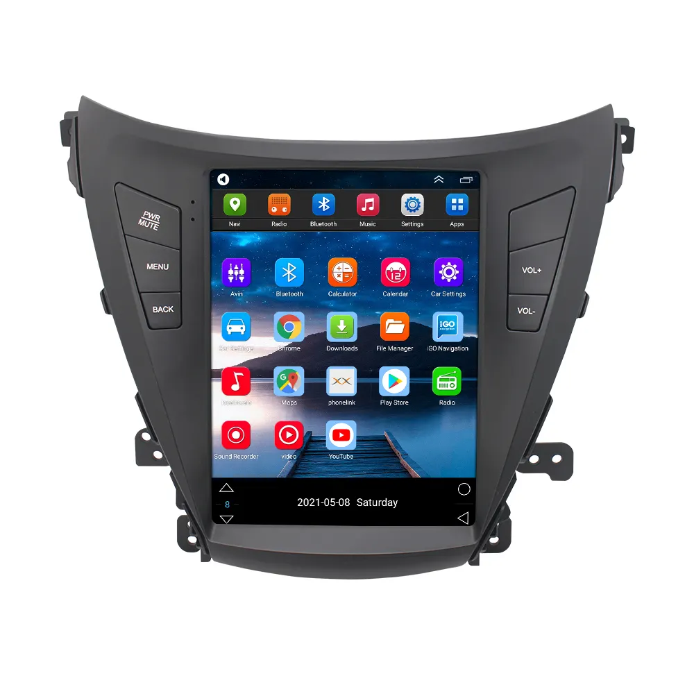 9.7 में ऊर्ध्वाधर टच स्क्रीन एंड्रॉयड कार रेडियो जीपीएस हुंडई Elantra 2014-2016 स्टीरियो वीडियो डीवीडी प्लेयर के लिए CarPlay टेस्ला शैली