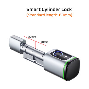 Parmak izi ve IC kart tanıma ile avrupa gömme TT kilit uygulaması ile su geçirmez IP65 akıllı silindir kilidi - Product Image 5