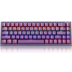 Interruptor azul personalizable, 60 por ciento, ordenador Gamer compacto, 68 teclas, RGB, retroiluminado, USB, con cable, para juegos, Teclado mecánico para ordenador portátil - Product Image 1