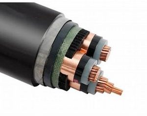 สายทองแดง XLPE <span class=keywords><strong>PVC</strong></span> แรงดันไฟฟ้าปานกลางสายไฟฟ้าใต้ดิน10KV 33kv 22kV 35KV <span class=keywords><strong>1</strong></span>แกน3แกน300mm2 185mm2