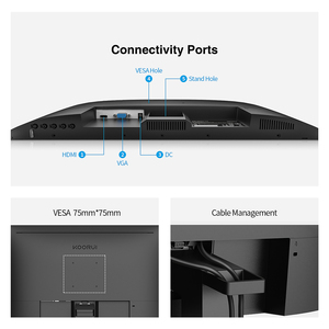 KOORUI E2411H 23,8 pulgadas IPS Panel FHD 1920*1080 120Hz Monitor de computadora para oficina de negocios - Product Image 6