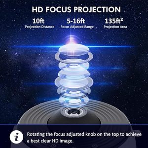 Galaxy Projector HD Image Star Galaxy Light with 13 Film Discs Planetarium Projector for Kids、360回転1/2hタイマー - Product Image 2