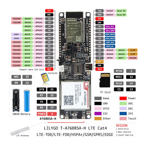 T-SIM A7608E-H A7608SA-H <strong>ESP32</strong> LTE Cat 4 High Speed 4G Network GPS Antenna Wireless <strong>WiFi</strong> <strong>Bluetooth</strong> <strong>Development</strong> Board - Product Image 6