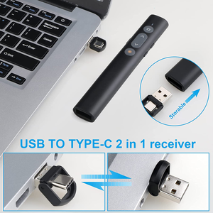 Presentatore Wireless puntatore luce Laser batteria AAA 2.4G con tipo c - Product Image 2