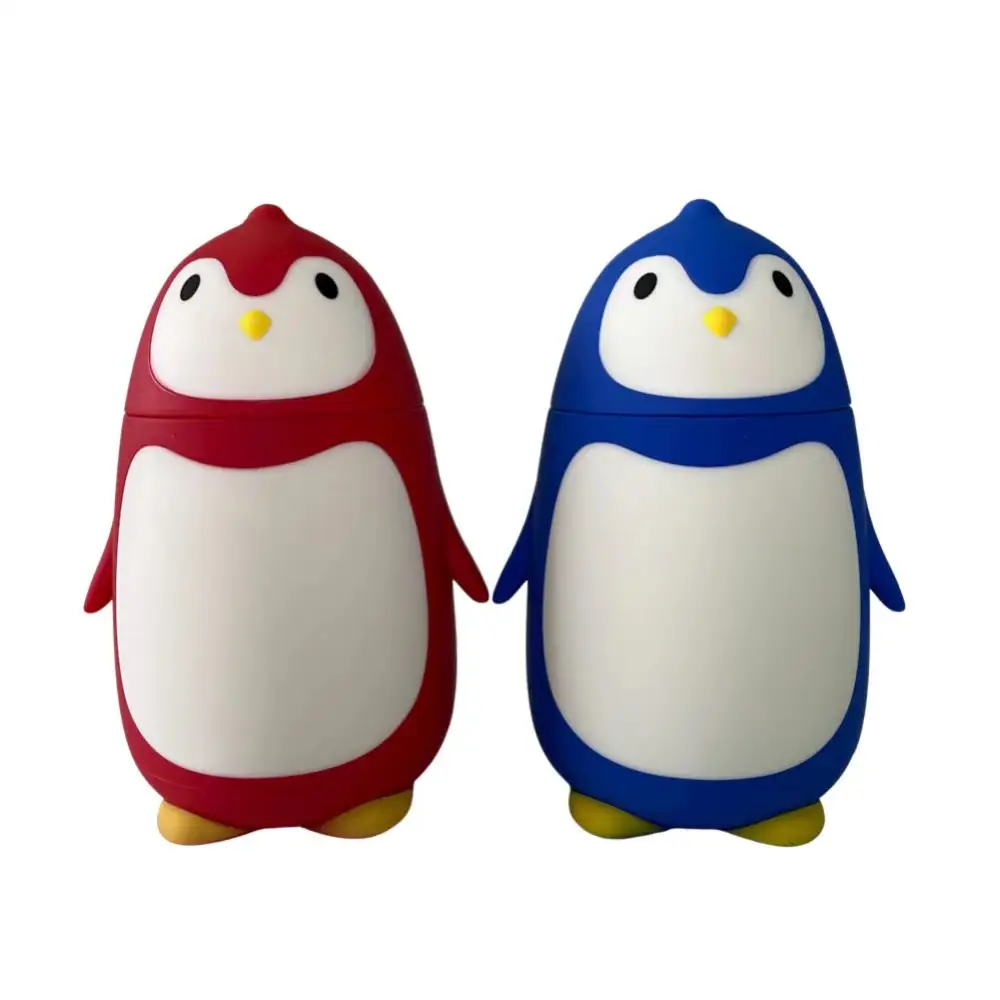 Sevimli penguen şekilli paslanmaz çelik termos vakum şişeler çocuklar karikatür su şişesi hediye çocuk fabrika fiyat