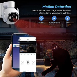 Noston Solar Surveil Smart Camera CCTV Remote Control 3MP Night Vision Human Motion Detection Two-way Audio IR Intercom Monitor - Product Image 5