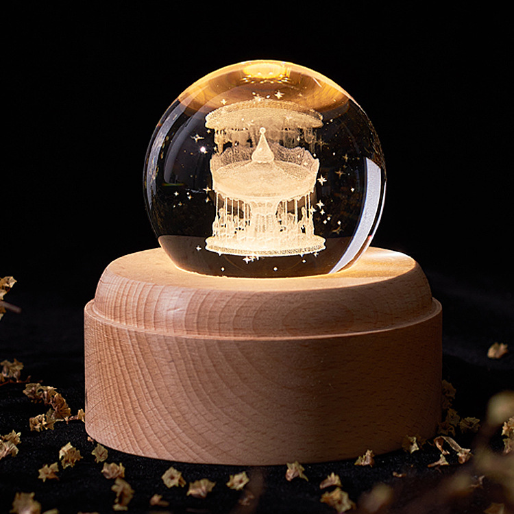 Boule de cristal rotative