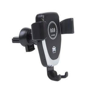 Q12ワイヤレスカーチャージャーマウント10WQi急速充電電話ホルダーiP <span class=keywords><strong>X</strong></span> XSサム1用自動クランプマウントラック