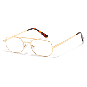 GL9252โลหะรูปไข่สะพานคู่กรอบออพติคอลขนาดเล็ก - Product Image 2