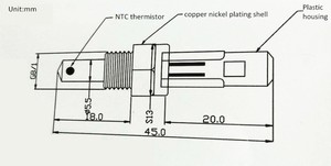 热卖浸入式探头50k 3950锅炉备件NTC温度传感器 - Product Image 6