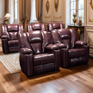 Moderner bequemer elektrischer Liege sofas tuhl aus echtem Leder Multifunktion ale Heimkino-Theater möbel - Product Image 6