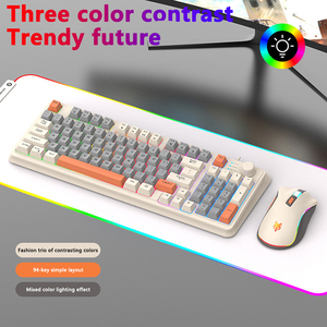 <strong>Keyboard</strong> and <strong>Mouse</strong> Set Fashion Color Matching Manipulator Feel Wired USB Knob <strong>Keyboard</strong> <strong>Mouse</strong> <strong>Computer</strong> Notebook Game <strong>Keyboard</strong> - Product Image 2