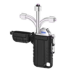 לוגו מותאם אישית סוג c USB נטענת קשת פלזמה קלה קלה יותר עיצוב חשמלי יוקרתי עבור סיגריה הישרדות חיצונית