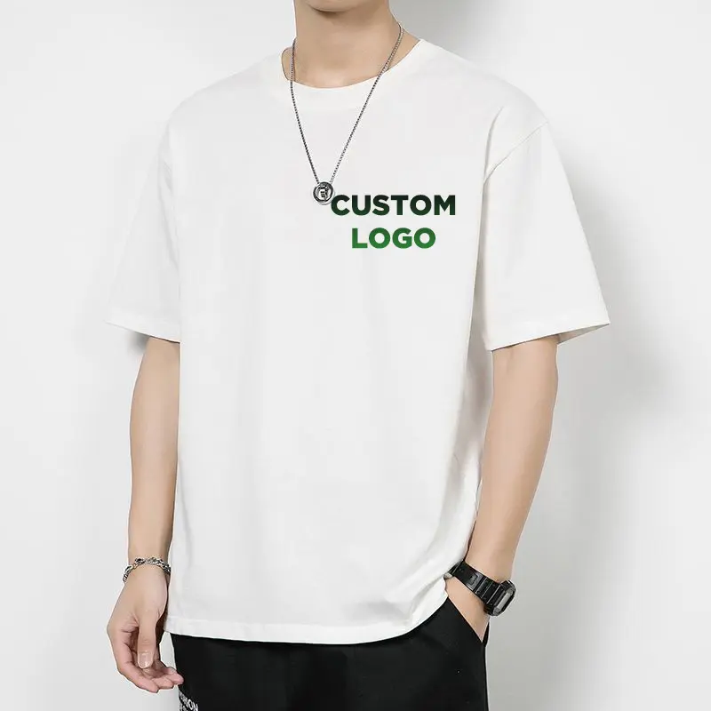 T-Shirt personalizzata Unisex in cotone spesso T-Shirt con scolorimento della temperatura T-Shirt da uomo con Logo