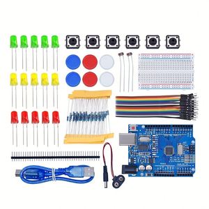 DIY Electronic Starter Kit für UNO R3 Arduino Leiterplatte elektronik 12-in-1 Programmable Engineering Coding Education STEAM