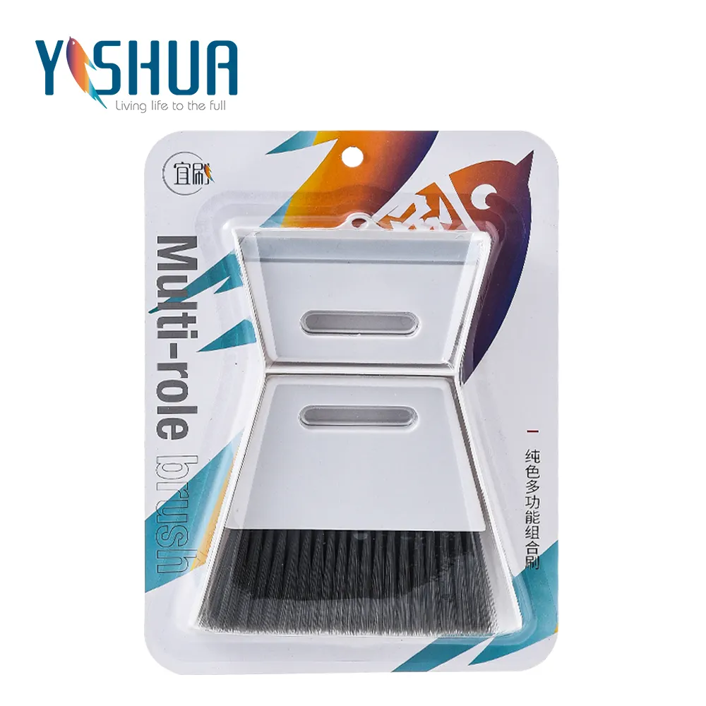 Custom Multifunction Window Track Cleaning Dust Pan And Brush Set