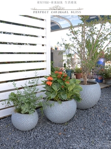 批发圆形球形花卉花盆大花园家居装饰地板使用室内/室外植物优质花瓶