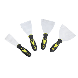 Raspador de masilla con mango de goma de dos colores, raspador de limpieza de acero inoxidable, aplicador de masilla engrosada de 2/3 pulgadas, enyesado - Product Image 5