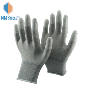 Nmshield ถุงมือเคลือบ PU แบบไฟฟ้าสถิตพร้อมฟังก์ชันป้องกันการลื่นสำหรับป้องกันการก่อสร้าง - Product Image 4