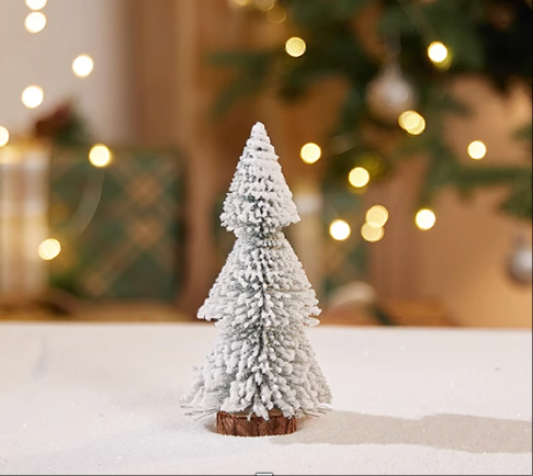 Tower pine tree 25cm White