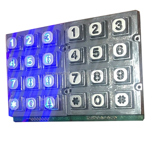 Teclados de matriz de 12 botones compactos Controlador de 3*4 con material metálico duradero - Product Image 2