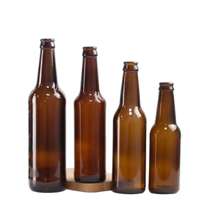 זכוכית Homebrew בקבוקי 330ml 33 <span class=keywords><strong>cl</strong></span> 11 oz ברור זכוכית בירה בקבוק & זהב כתר כובע 250 ml