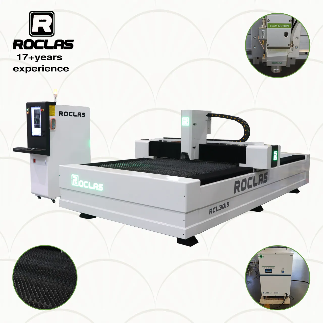 15 percent discount ROCLAS 3000W fiber laser cutting machine