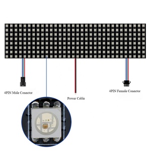 12 В WS2815 RGB Гибкий цифровой дисплей светодиодный модуль 8x8 матричный экран панели индивидуально адресуемые пиксели двойной сигнал