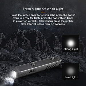 M LO K monte 1300 lümen taktik el feneri Strobe fonksiyonu ile LED ışık kırmızı nokta uzun menzilli manyetik şarj edilebilir - Product Image 4
