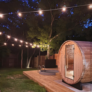 Luxurious Barrel Type Sauna with Far Infrared and Heating Stove Connecting with <strong>Computer</strong> Control <strong>System</strong> - Product Image 3